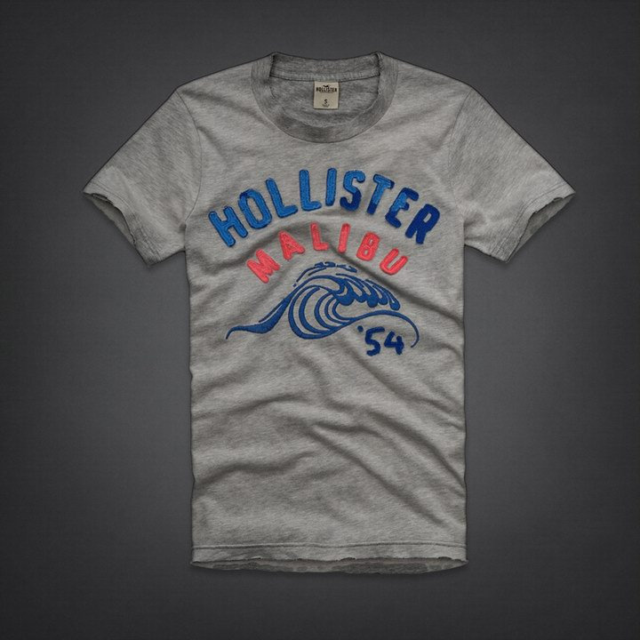 Tee shirt Hollister Gris Homme